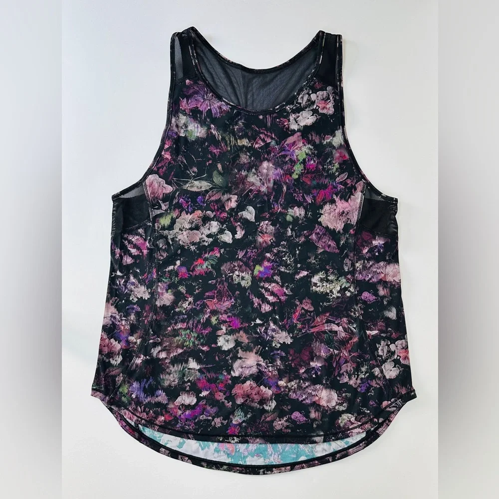 NWOT Lululemon Sculpt Tank II Floral Illusion Antique Purple Black Multi size 6 - Picture 2 of 3